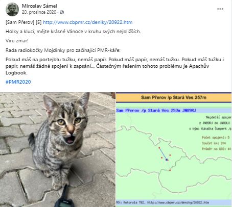 Jena z rad radiokočky Mojdinky v příspěvku Sama Přerov